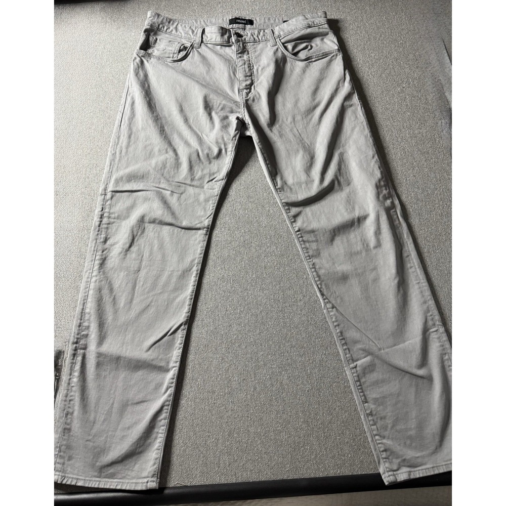Mavi Zack Straight Leg Men's Light Gray Stretch Jeans 36x32  Cotton Lightweight